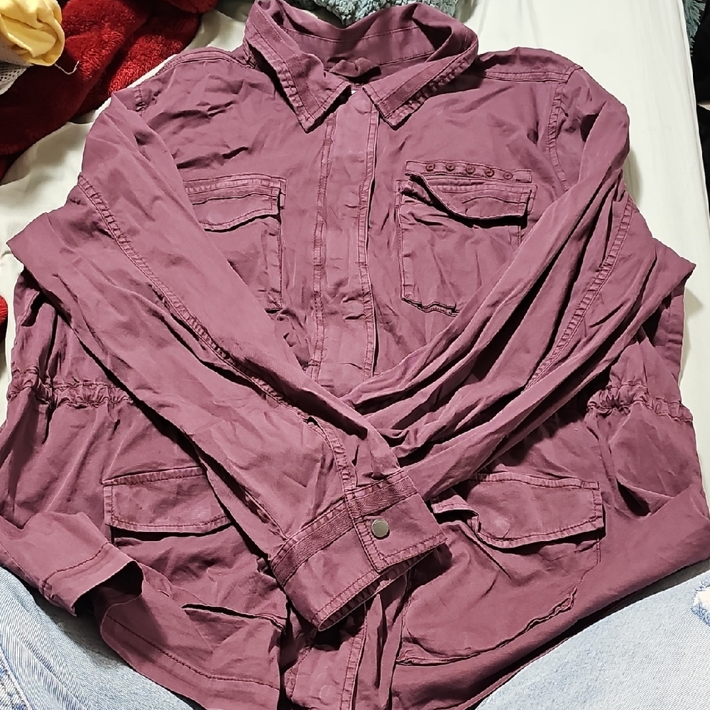 Sonoma Plum Button-Up Shirt